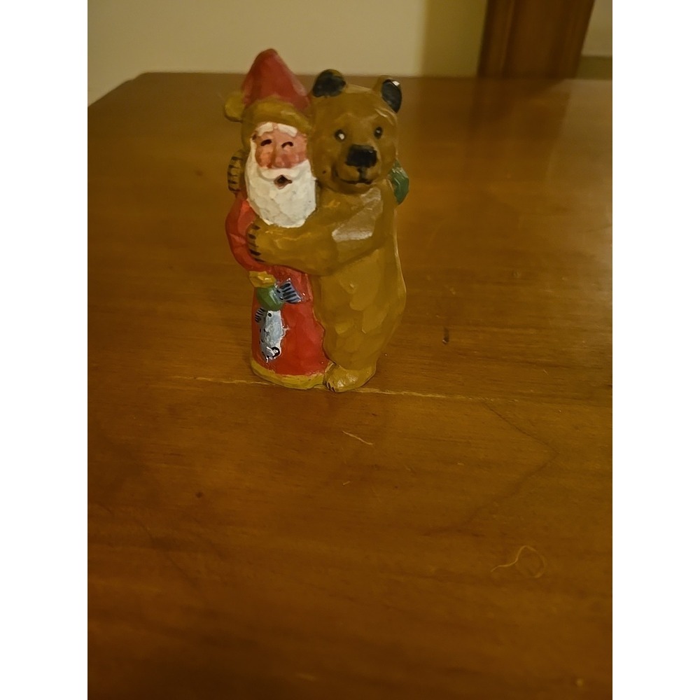 1998 House of‎ Hatten collectible "Santa Claus with Bear," Christmas